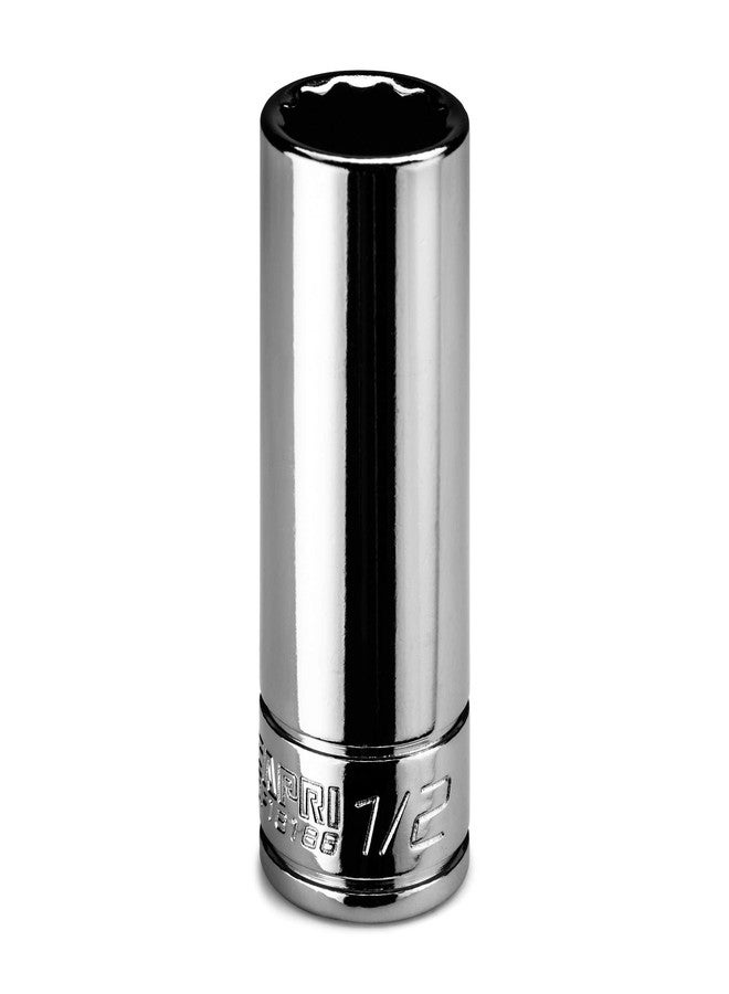 Capri Tools 1/2 in. Deep Socket, 1/4 in. Drive, 12-point, SAE - Image 1